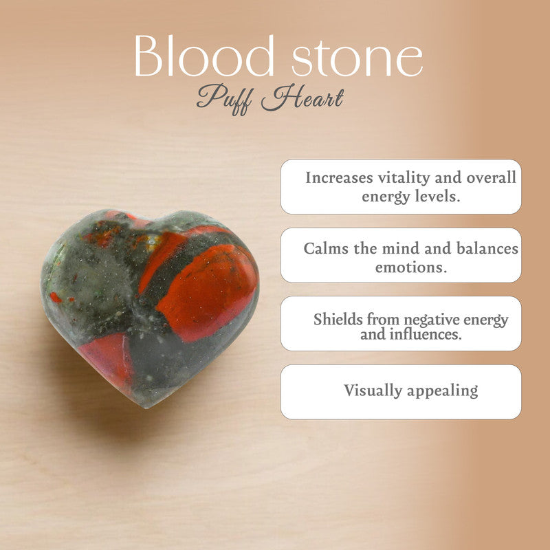 Bloodstone Puff Heart