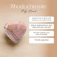 Rhodochrosite Puff Heart