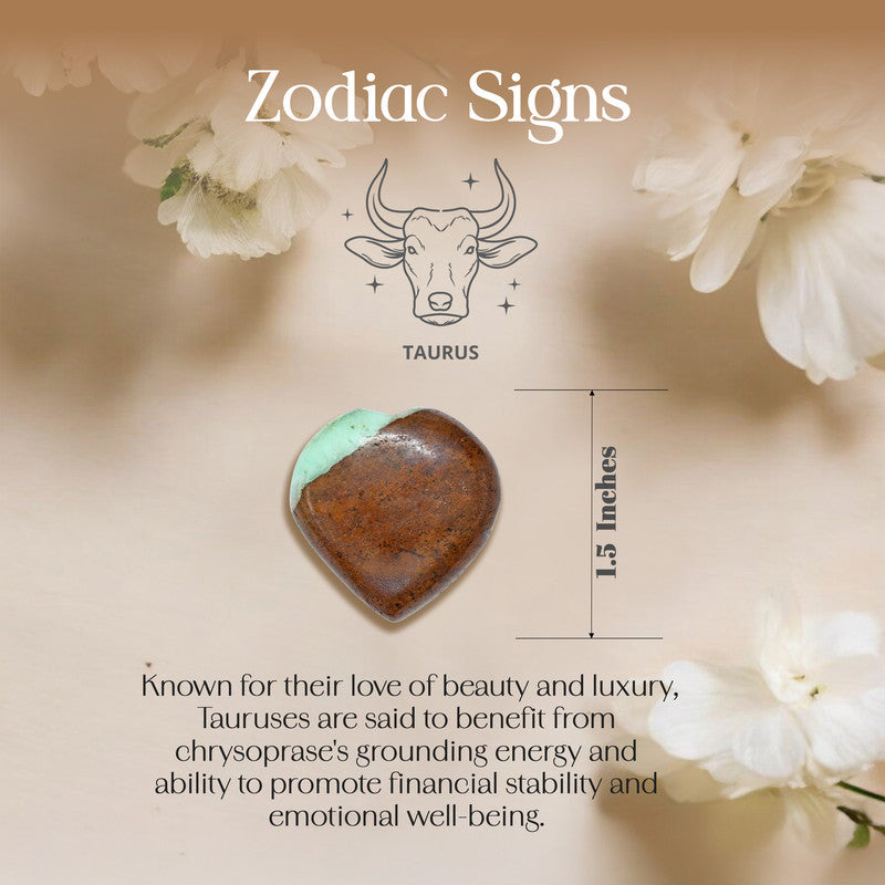 Chrysoprase Puff Heart