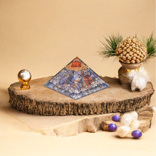 Kyanite Orgone Crystal Pyramid