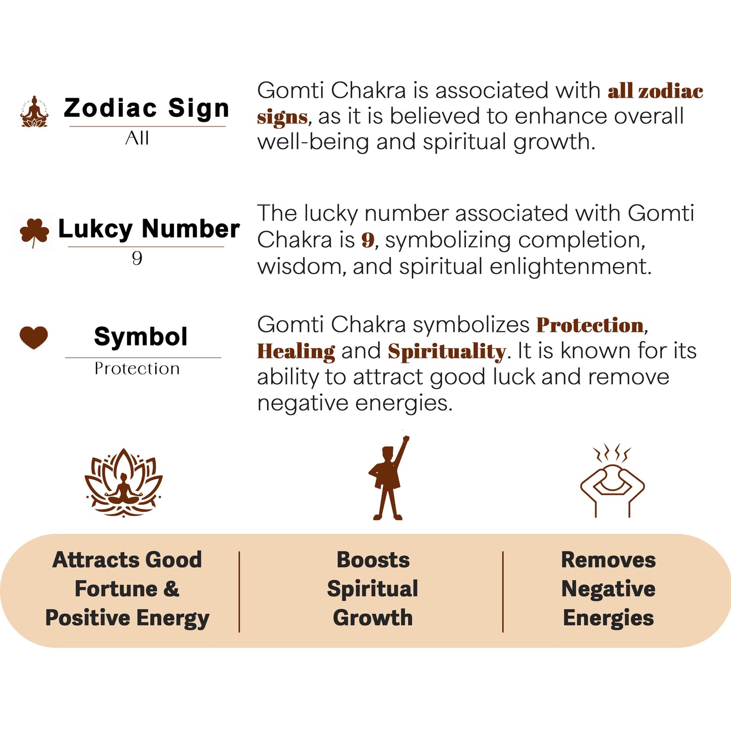 Gomti Chakra Orgone Pyramid for Positivity