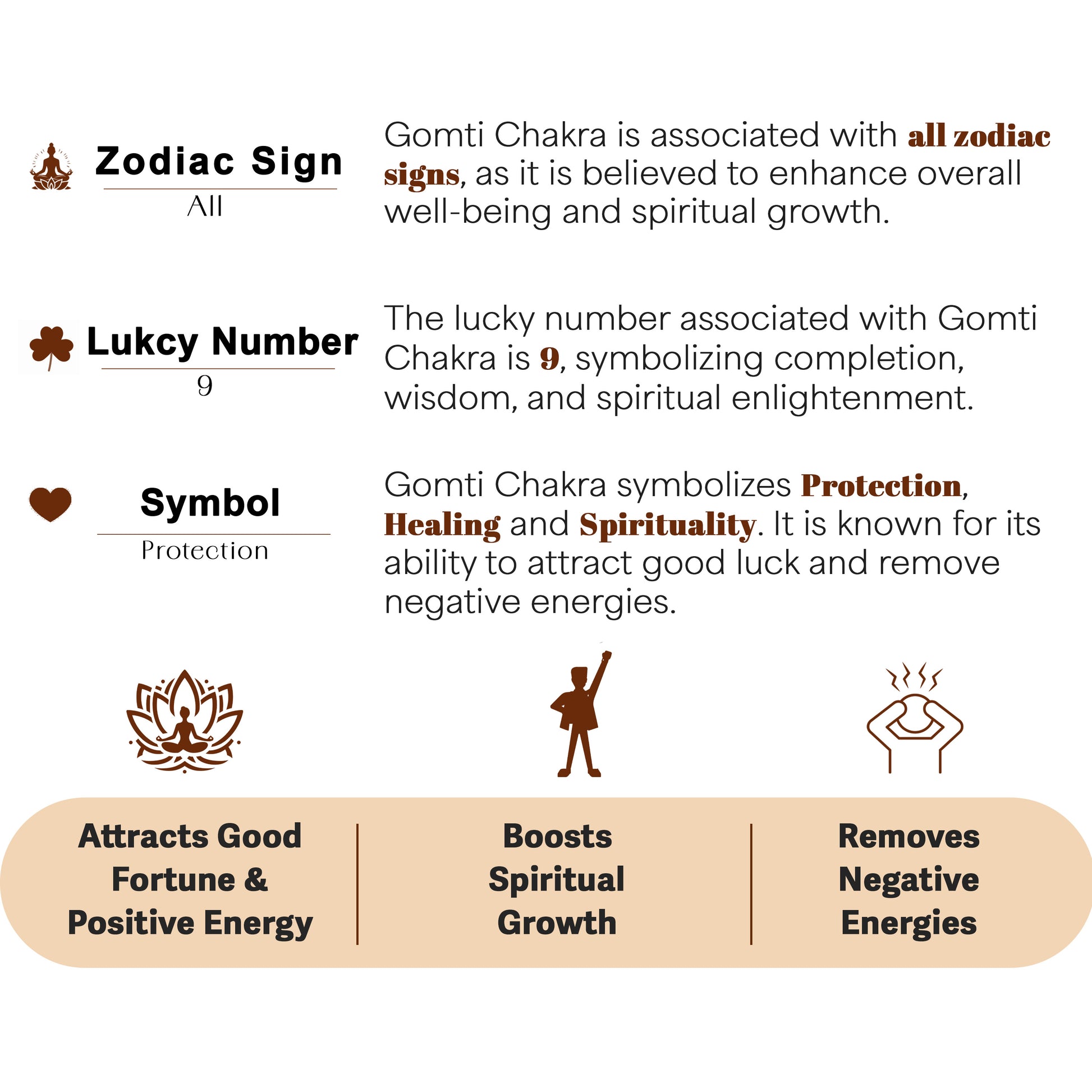 Gomti Chakra Orgone Pyramid for Positivity