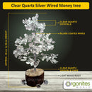 Clear Quartz Silver Wired Crystal Tree