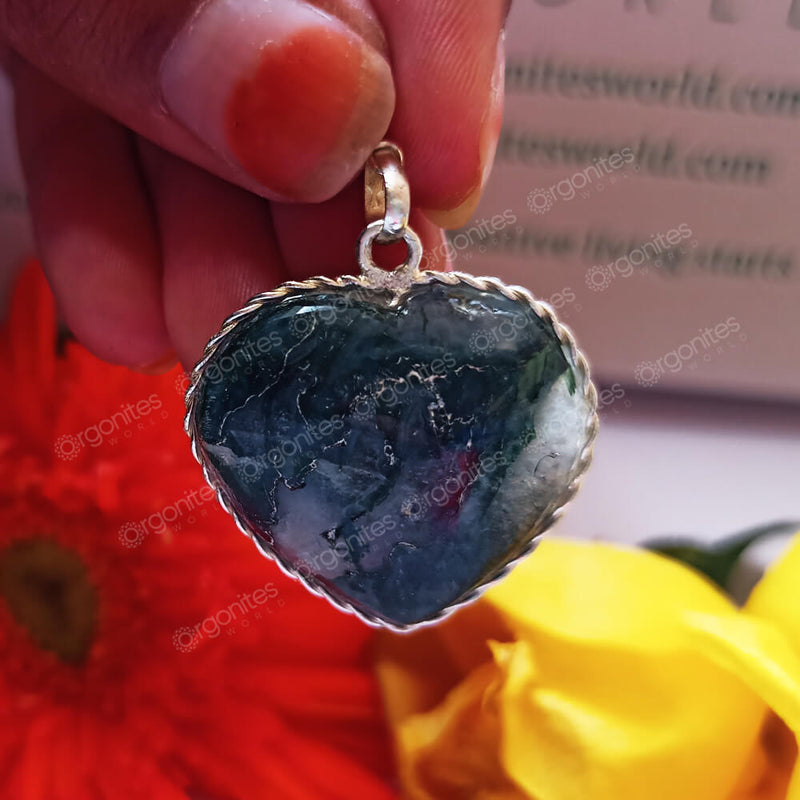 Moss Agate Crystal Necklace