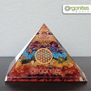 Seven Chakra Gemstone Pyramid