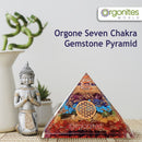 Seven Chakra Gemstone Pyramid