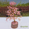 Rose Quartz Golden Crystal Tree