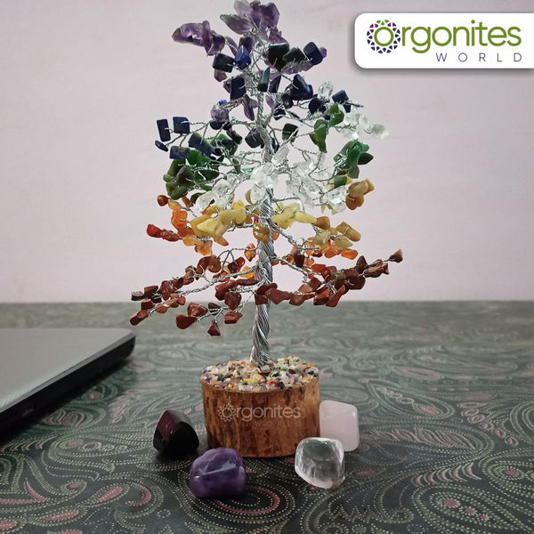 Seven Chakra Tree - Chakra, Chakra Tree, Chakra Tree of Life, Crystal Tree,  Crystal Tree for Positive Energy, Crystal Bonsai Tree, Crystals and
