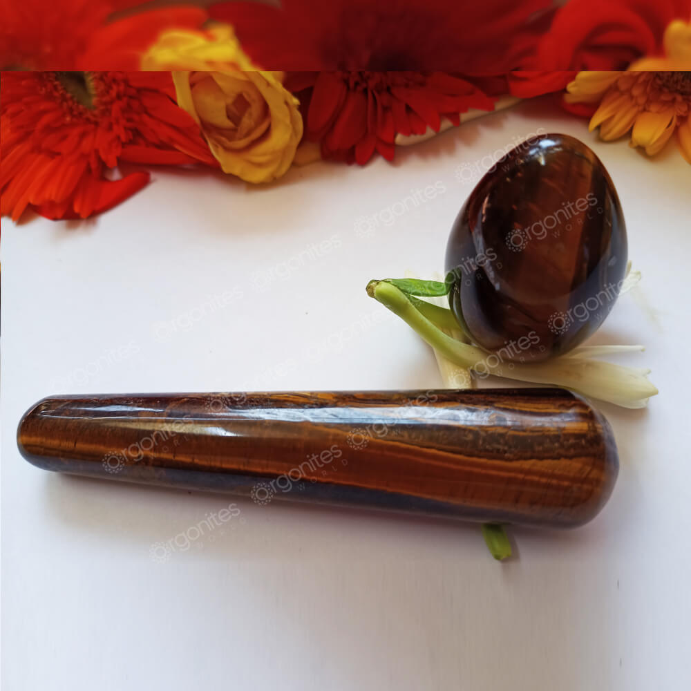 Tiger Eye Yoni Egg And Wand