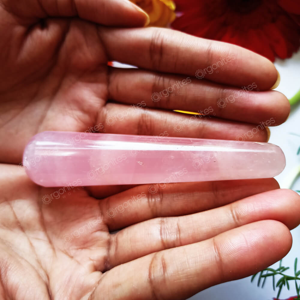 Rose Quartz Yoni Egg and Wand