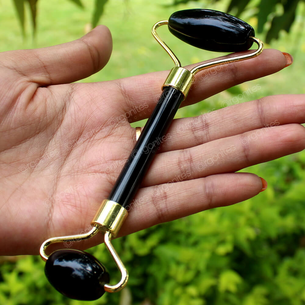 Black Tourmaline Face Massage Roller