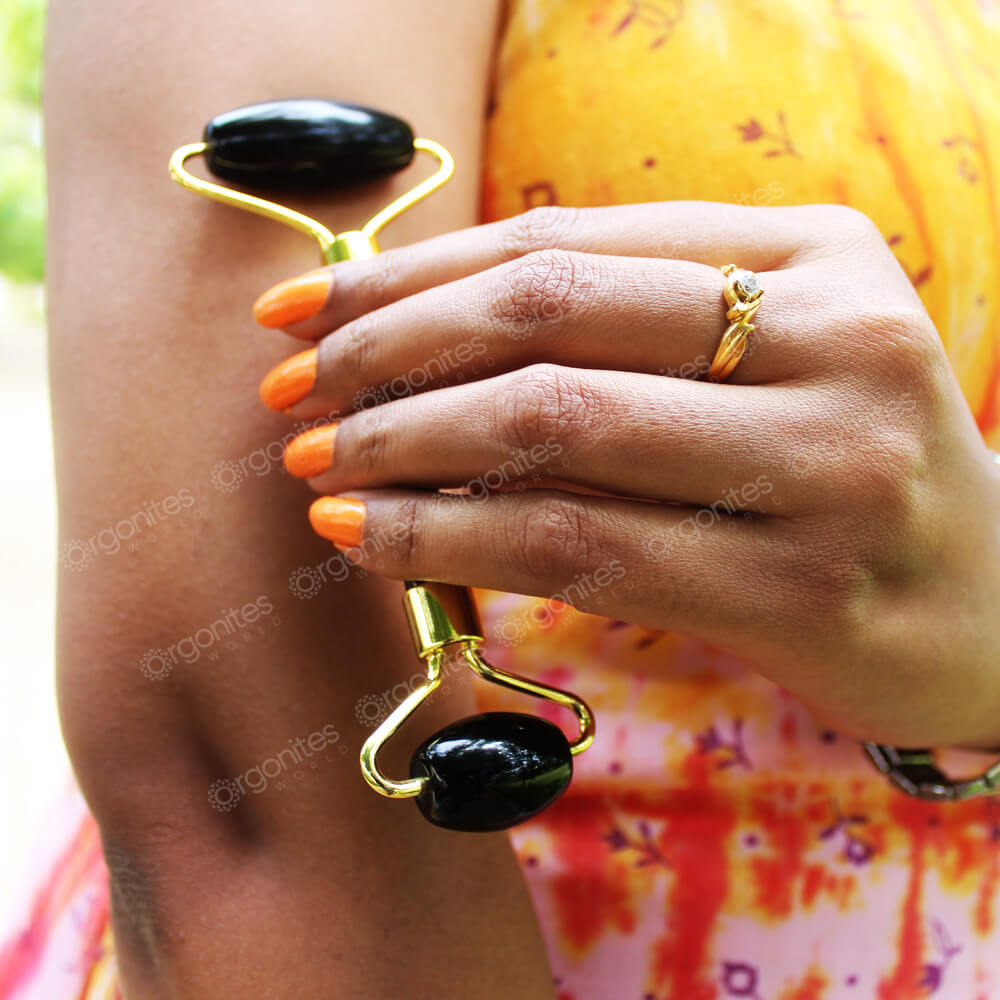 Black Tourmaline Face Massage Roller