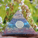 Seven Chakra Gemstone Pyramid