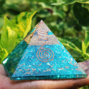 Aquamarine Healing Pyramid